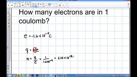 how many electrons in one coulomb